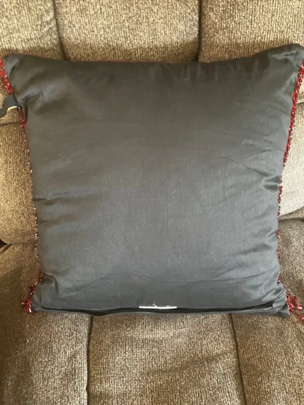 Pair of Matching Borgata Velour Throw Pillows 15